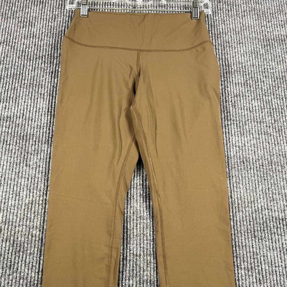 CRZ Yoga Leggings Womens‎ Medium Brown Green Workout Training New